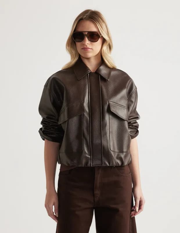 Reece Faux Leather Jacket