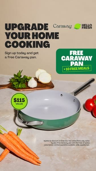 HelloFresh ad creative