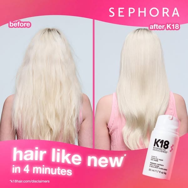 K18 Hair ad creative