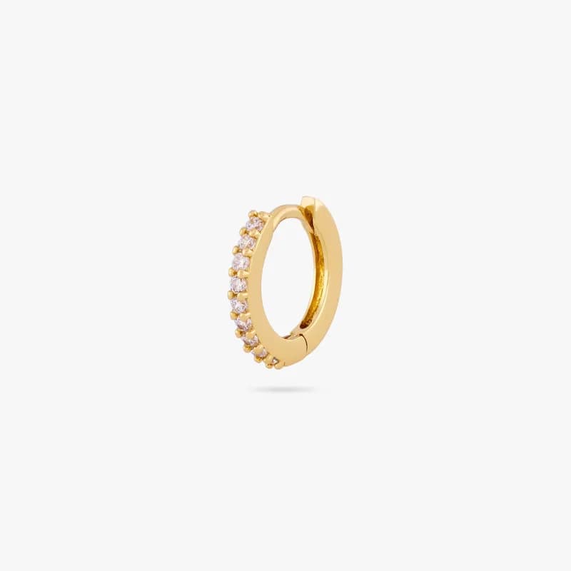 Mini Pave Huggie
