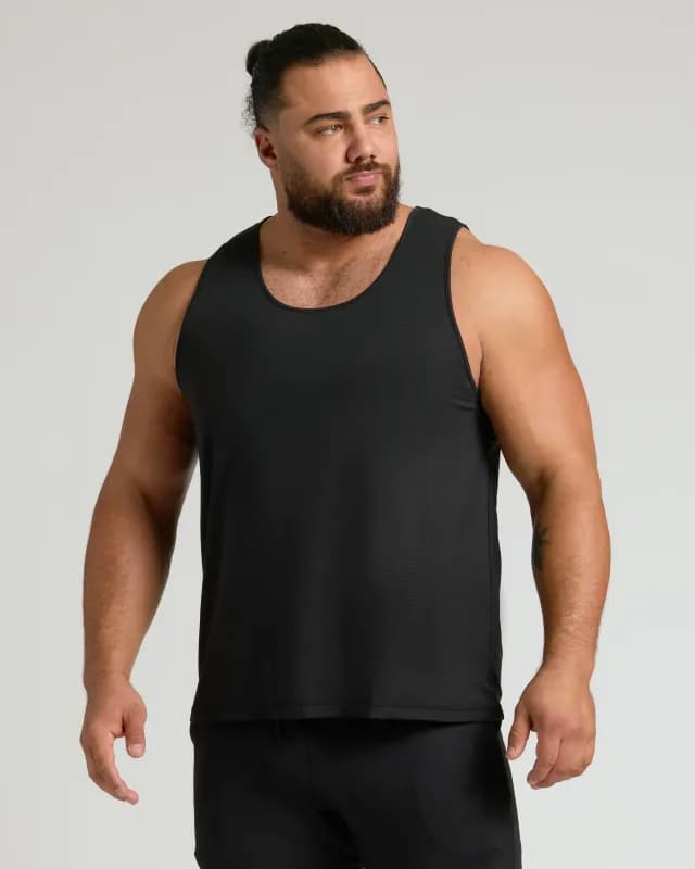 Black Sleeveless Active Mesh Tank 3-Pack